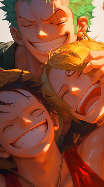 One Piece Monster Trio - Luffy, Zoro & Sanji, One Piece, Monkey D. Luffy, Sanji (One Piece), Roronoa Zoro HD phone wallpaper
