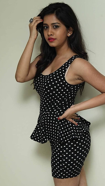 Nabha Natesh, Black Dress HD phone wallpaper