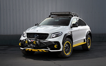 Mercedes-Benz GLE Coupe, TopCar, , front view, GLE Coupe tuning, white GLE Coupe, german cars, Mercedes-Benz HD wallpaper