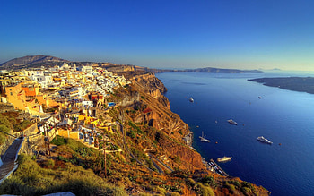 Nature, Sea, Island, r, Greece, Santorini HD wallpaper
