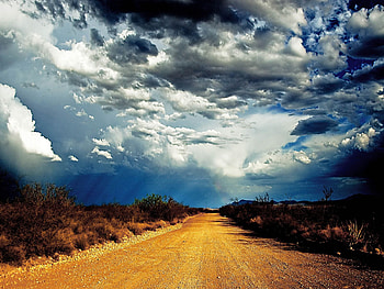 Landscape, Sky, Roads, Clouds HD wallpaper