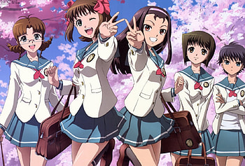Idolmaster, haruka, makoto, ritsuko, iori, anime, idolmaster xenoglossia, yukiho HD wallpaper