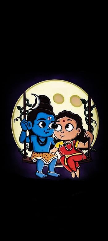 Mahadev, art, cartoon, shankar, vishnu, shiv, har, mahakal HD phone wallpaper