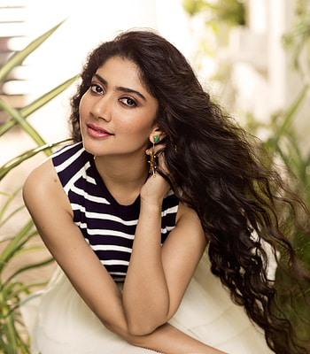 sai pallavi, people_in_nature, hair, white, nature, black HD phone wallpaper