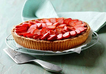 Strawberry tart, yummi, strawberry, cake, tart HD wallpaper