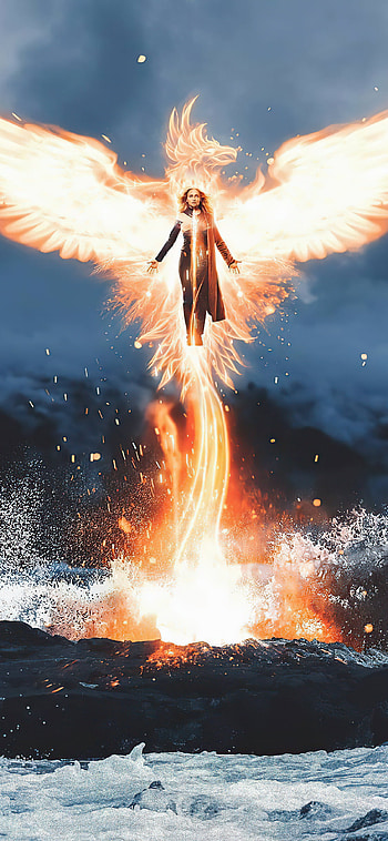 Sophie Turner, Phoenix fanart HD phone wallpaper