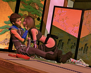 This Way Comes, fantasy, art, man, kiss, woman HD wallpaper