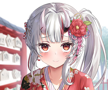 Nakiri Ayame, hololive, Nakiri Ayame, Anime, Virtual Youtuber HD wallpaper