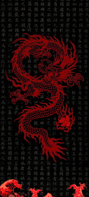 Япония, black, dragon HD phone wallpaper