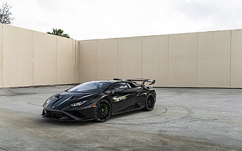 Lamborghini Huracan, , front view, exterior, black supercar, black Huracan, italian sports cars, Lamborghini HD wallpaper