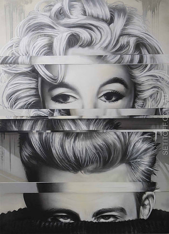 Marilyn Monroe, James Dean graffiti, Street artist murals, Celebrity icons HD phone wallpaper