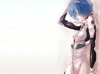 Ayanami Rei, evangelion, neon genesis evangelion, cute, bodysuit, genesis, short hair, , ayanami, female, plain, sexy, white, hot, blue hair, girl, rei ayanami, anime girl, rei, simple, neon, anime, eva HD wallpaper
