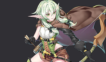 Anime, high elf, archer, Goblin Slayer HD wallpaper