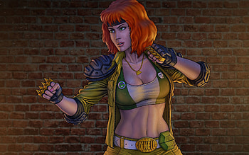 April O'Neil, Girl character, TMNT figure, Redhead HD wallpaper