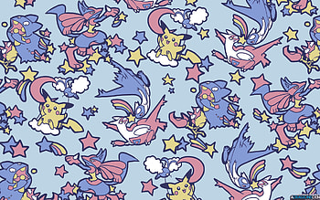 Pokemon , Starry background, Minitokyo , Visual appeal HD wallpaper