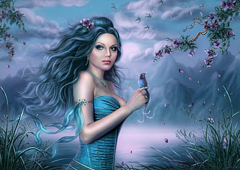 3d fantasy women HD wallpaper
