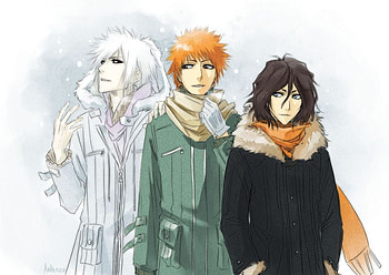 Bleach in winter, bleach, amazing, hollow, tensa HD wallpaper