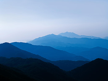 Landscape, Nature, Mountains, Twilight, Fog, Dusk HD wallpaper