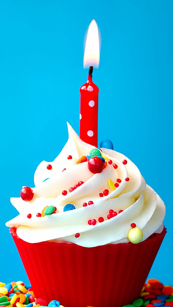 Cupcake, Birtay Party HD phone wallpaper