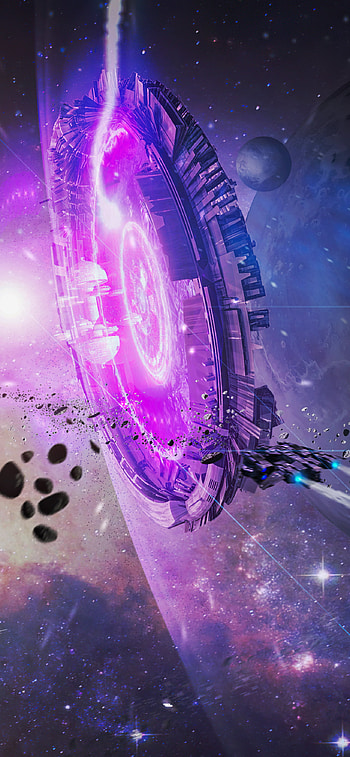 Stellar Portal: Sci‑Fi Spaceship , space, Sci Fi, spaceship HD phone wallpaper