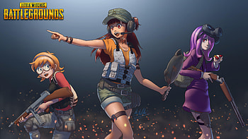 Pubg Anime Crossover Art, pubg, anime-girl, anime, games, artist, artwork, digital-art HD wallpaper