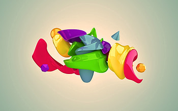 Abstract, Multicolored, Motley, Smooth, Form, Figure HD wallpaper