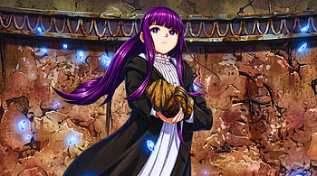 Frieren - Fern Menacing Look, Frieren (Frieren: Beyond Journey's End), Fern (Frieren: Beyond Journey's End), Anime Girl, Magic HD wallpaper
