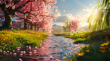 Spring Blossom Paradise, spring HD wallpaper