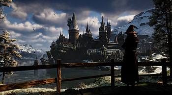 Hogwarts Legacy - Castle Overlook ( Gaming ), video game, Hogwarts Legacy, Hogwarts Castle, gaming environment HD wallpaper
