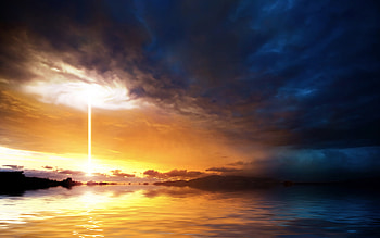 Landscape, Sunset, Sea HD wallpaper