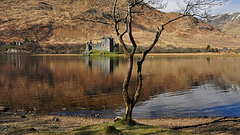 Loch Awe - Scotland, Kilchurn Castle, Scottish Highlands, Loch Awe, Scotland HD wallpaper