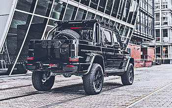 Brabus 800 Adventure XLP Superblack, back view, 2022 cars, tuning, Gelendvagen, Br 463, 2022 Mercedes-Benz G-class, german cars, Mercedes, Brabus, Black Gelendvagen HD wallpaper
