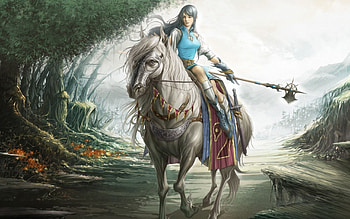 Warrior, amazing, abstract, fantasy HD wallpaper