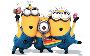 Minions Partying HD wallpaper