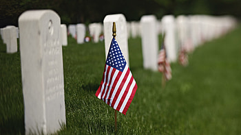 USA flag, Grass and flag, Cemetery, Memorial Day tribute HD wallpaper