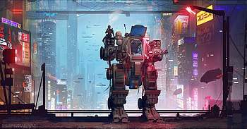 Off Duty Scifi Robo, robot, scifi, artist, artwork, digital-art, deviantart HD wallpaper