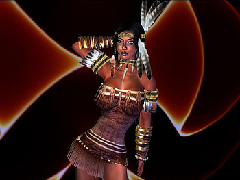 Indian , lady, outfit, abstract, fantasy, indian HD wallpaper