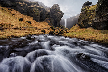 River, waterfall, water current, rocks, nature HD wallpaper