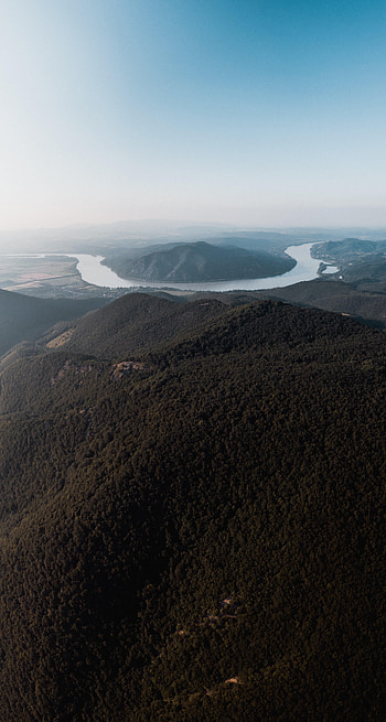 Nature, Rivers, Mountains, View From Above, Vertex, Forest, Fog, Tops HD phone wallpaper