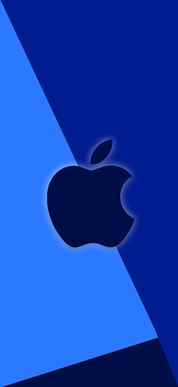 X blue, apple, design, logo, abtract HD phone wallpaper