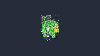 Peace Among Words , rick-and-morty-season-4, rick-and-morty, tv-shows, artist, artwork, digital-art, minimalism, minimalist HD wallpaper