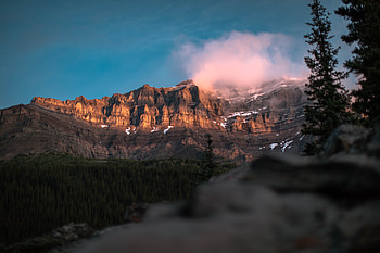The View Of Mount Temple Banff National Park, national-park, mountains, nature HD wallpaper