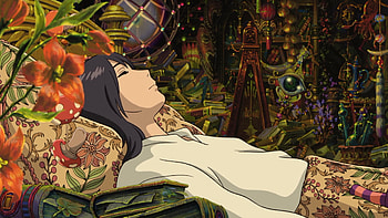 This scene from Howl's Moving Castle, definitely, is inspired by Disney's Sleeping Beauty (^. HD wallpaper