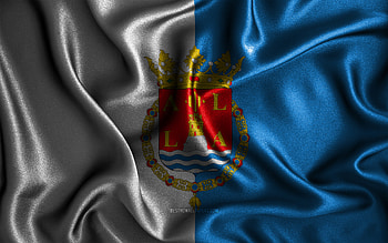 Alicante flag, , silk wavy flags, spanish provinces, Day of Alicante, fabric flags, Flag of Alicante, 3D art, Alicante, Europe, Provinces of Spain, Alicante 3D flag, Spain HD wallpaper