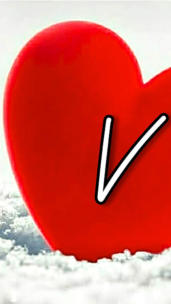 V Letter, Love, heart HD phone wallpaper