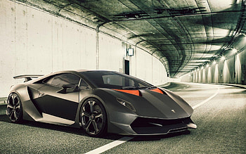 Tunnel, Lamborghini Sesto Elemento HD wallpaper