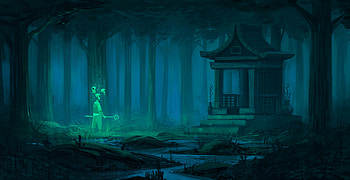 Fantasy, Art, Building, Pagoda, Temple HD wallpaper