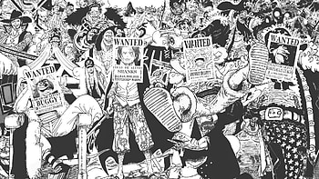 One Piece Yonko Wanted: Manga Collage, manga, One Piece, wanted poster, collage HD wallpaper