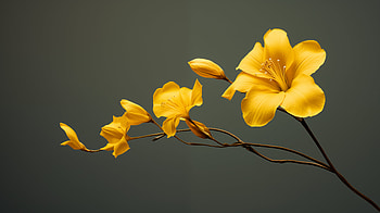 Elegant Yellow Flower, yellow flower, nature, flower HD wallpaper