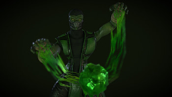 Reptile, Mortal Kombat, 3D model HD wallpaper